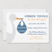 Uitnodiging voor Baby in winkel/Baby (Voorkant)