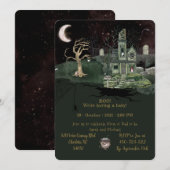 uitnodiging voor baby shower Halloween (Voorkant / Achterkant)