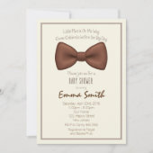 Uitnodiging voor Baby shower van kleine Mannen (Voorkant)