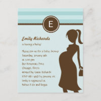 Uitnodiging voor Baby shower van Sassy Mam - Blauw