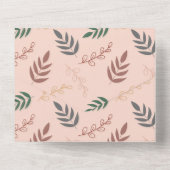 Uitnodiging voor baby shower van Woodland, Boho (Achterkant)