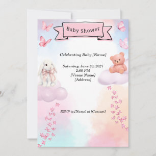 Uitnodiging voor babyfeest