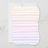 Uitnodiging voor babyshower met leuke draak (Achterkant)