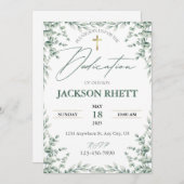 Uitnodiging voor babywijding (Voorkant / Achterkant)