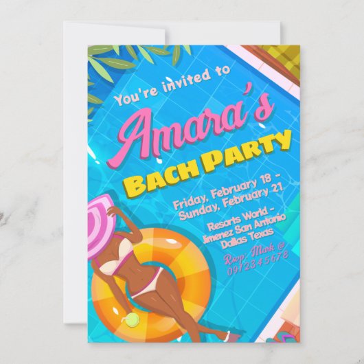 Uitnodiging voor Bach-feestje - Weekendprogramma (Voorkant)