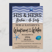 Uitnodiging voor Bachelor+ette-feestweekend op het (Voorkant / Achterkant)