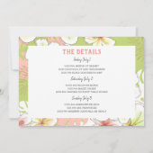 Uitnodiging voor Bachelorette Strand Weekenduitsta (Achterkant)