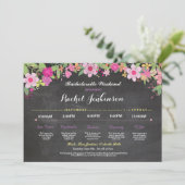 Uitnodiging voor bachelorette-uitje bruidsfeest kr (Staand voorkant)