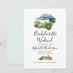 Uitnodiging voor Bachelorette-weekend in Honolulu