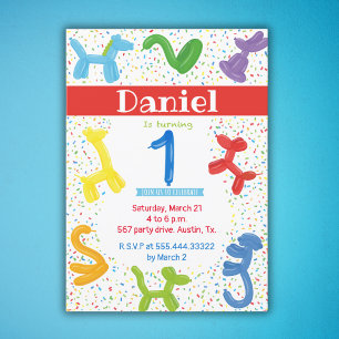 Uitnodiging voor ballonnen van eerstejaarsdieren