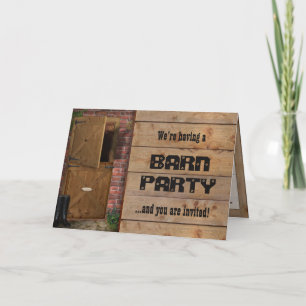 Uitnodiging voor Barn Party