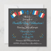 Uitnodiging voor Bastille Day Feest (Achterkant)