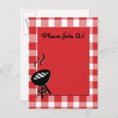 uitnodiging voor bbq (Voorkant / Achterkant)