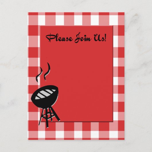 uitnodiging voor bbq (Voorkant)