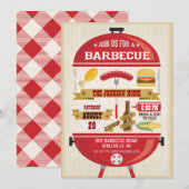 Uitnodiging voor BBQ-feest (Voorkant / Achterkant)