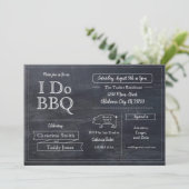 Uitnodiging voor BBQ-kookfeest (Staand voorkant)