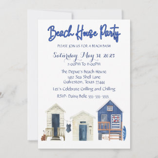 Uitnodiging voor Beach House Party