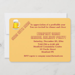 Uitnodiging voor bedrijfsfeest