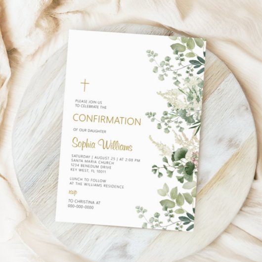 Uitnodiging voor bevestiging bosgroen