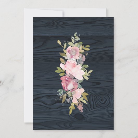 Uitnodiging voor bevestiging van trillende blauw h (Achterkant)