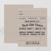 Uitnodiging voor bewerkbare leenbibliotheek voor K (Voorkant / Achterkant)