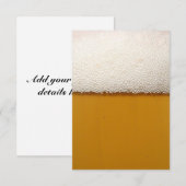 Uitnodiging voor bierfeestje (Voorkant / Achterkant)