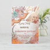 Uitnodiging voor Big Hat Derby-feestje (Staand voorkant)