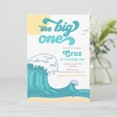 Uitnodiging voor Big One surfen | Uitnodiging voor (Staand voorkant)