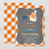 Uitnodiging voor biggenbarbecue (Voorkant / Achterkant)