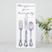 Uitnodiging voor binnenpartij (Staand voorkant)