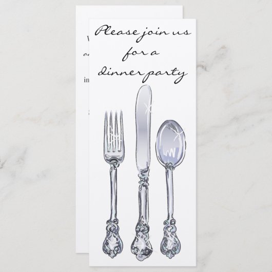 Uitnodiging voor binnenpartij (Voorkant / Achterkant)