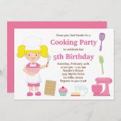 Uitnodiging voor Birthday-feest (Voorkant / Achterkant)