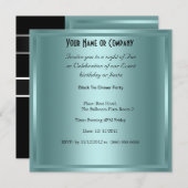 Uitnodiging voor Black Stropdas (Voorkant / Achterkant)