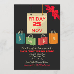 Uitnodiging voor Black Vrijdag