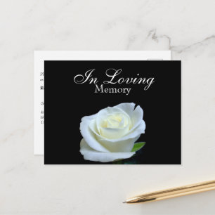 Uitnodiging voor Black & White Funeral Memorial Se