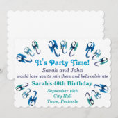 Uitnodiging voor Blauwe Dragons (Voorkant / Achterkant)