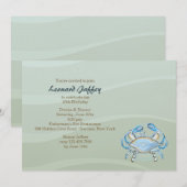 Uitnodiging voor blauwe krab (Voorkant / Achterkant)