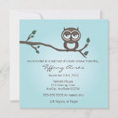 uitnodiging voor blauwe uil (Voorkant)