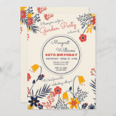 Uitnodiging voor bloemen met een heldere ogen (Voorkant / Achterkant)