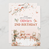 Uitnodiging voor Bloesemfeest met Katten (Voorkant / Achterkant)