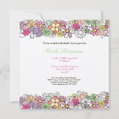 Uitnodiging voor bloesems Custom Bridal Shower (Achterkant)