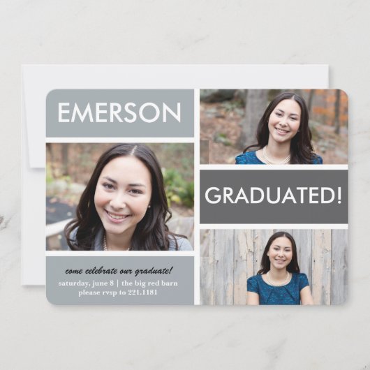 Uitnodiging voor blokkering afstuderen (Voorkant)