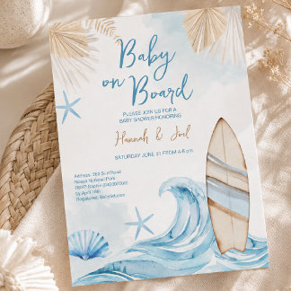 Uitnodiging voor Boho Baby Shower voor Jongen met