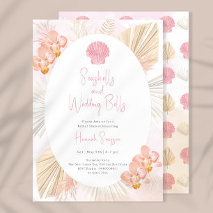 Uitnodiging voor Boho Bruidsdouche Shell Ocean