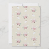 Uitnodiging voor Boho-campingfeest rond het kampvu (Achterkant)