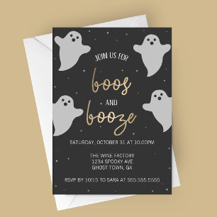 Uitnodiging voor Boos en drank Halloweenfeest