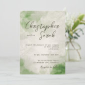 Uitnodiging voor bosbruiloft (Staand voorkant)