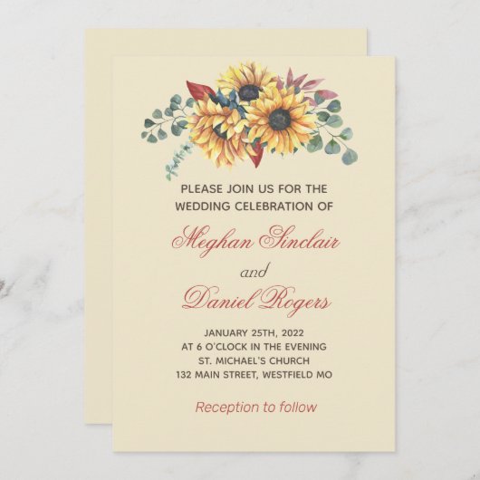 Uitnodiging voor botanische uitvinding (Voorkant / Achterkant)