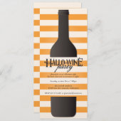 Uitnodiging voor botteling met halloween-partij (Voorkant / Achterkant)