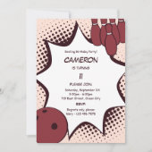 Uitnodiging voor bowling 11e verpartij (Voorkant)